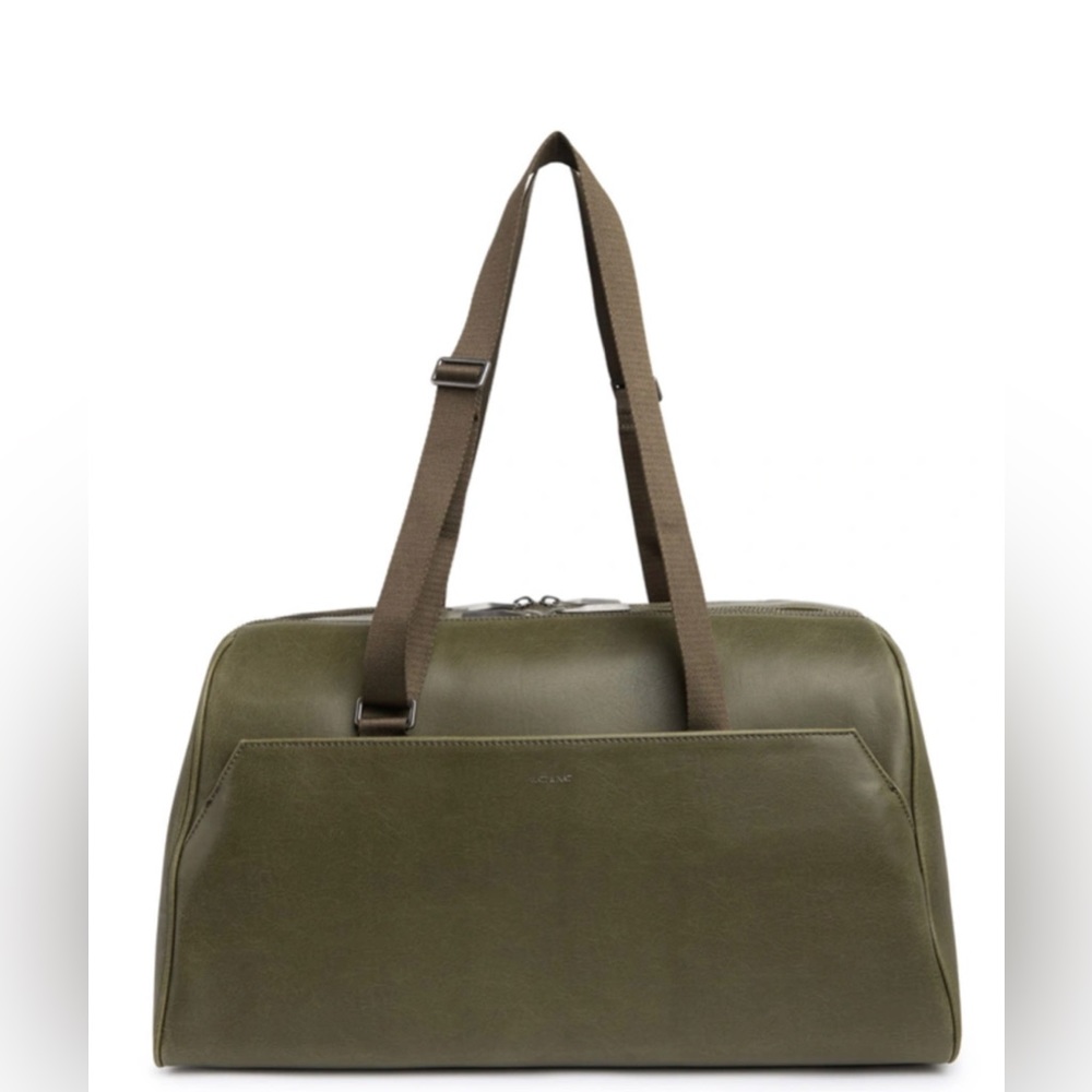 Matt & Nat NWT Black Vintage Weekender Duffle Bag in Olive